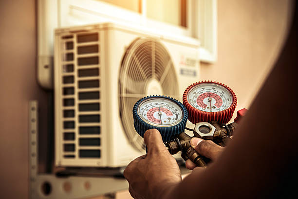 Professional Air Conditioning Service technician working in Santa Margarita, CA